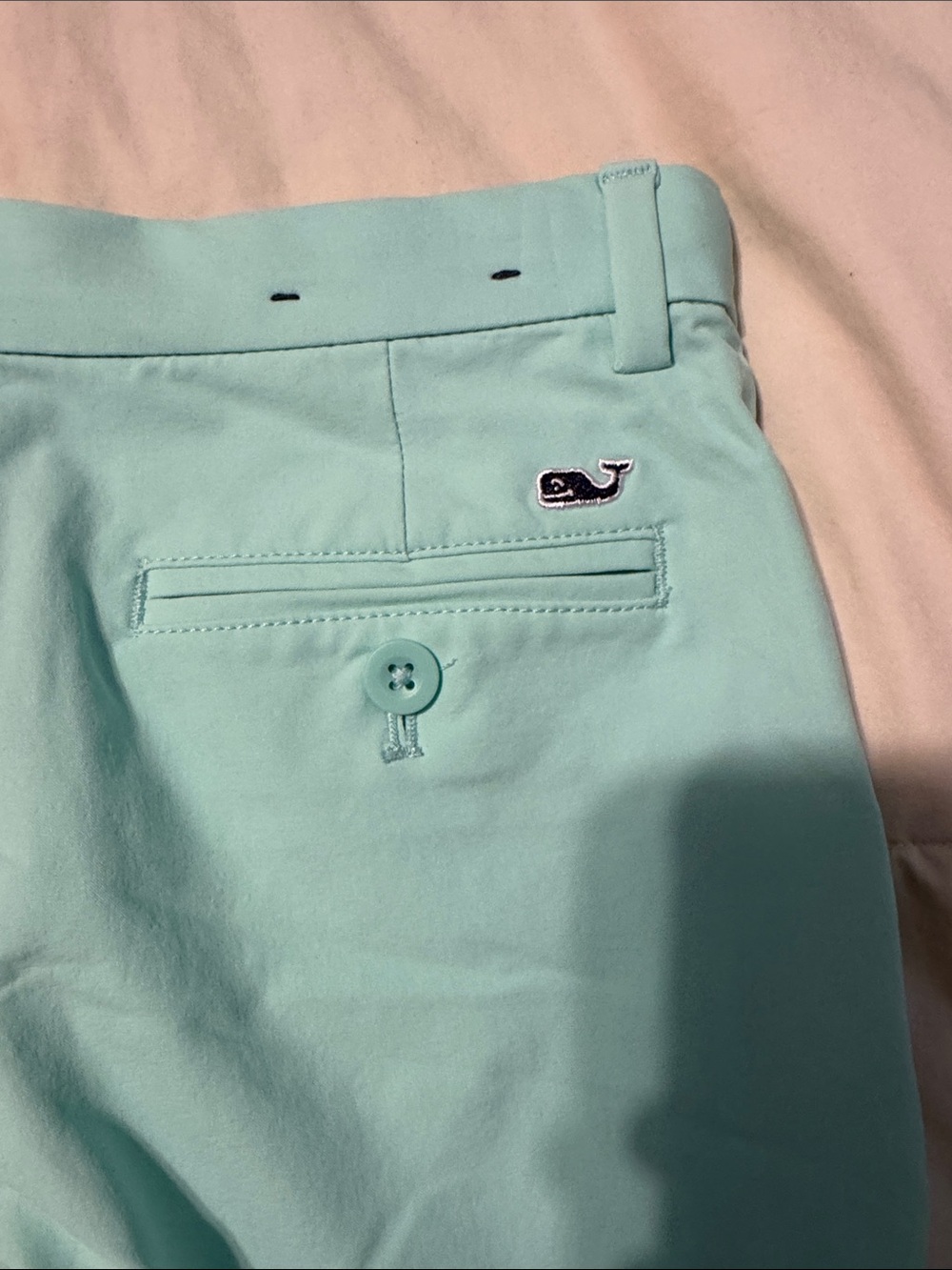Vineyard Vines Kids Mint Green Flat Front Shorts - Picture 2 of 3